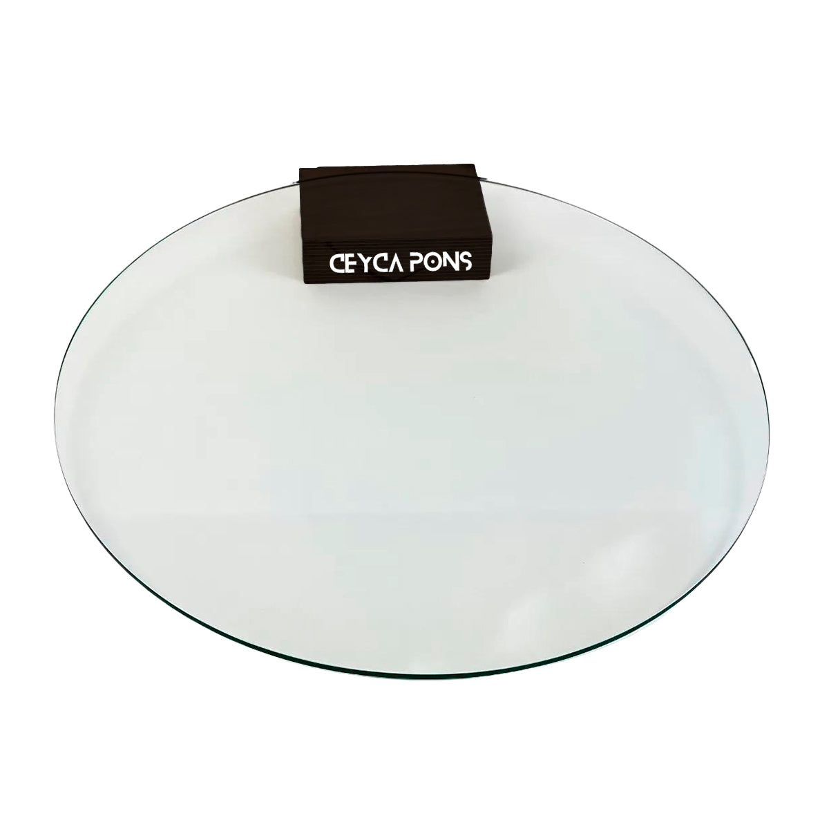 Cubierta Circular Vidrio Claro Templado 100cm Diámetro transparente de Ceyca Pons, ideal para proteger superficies.