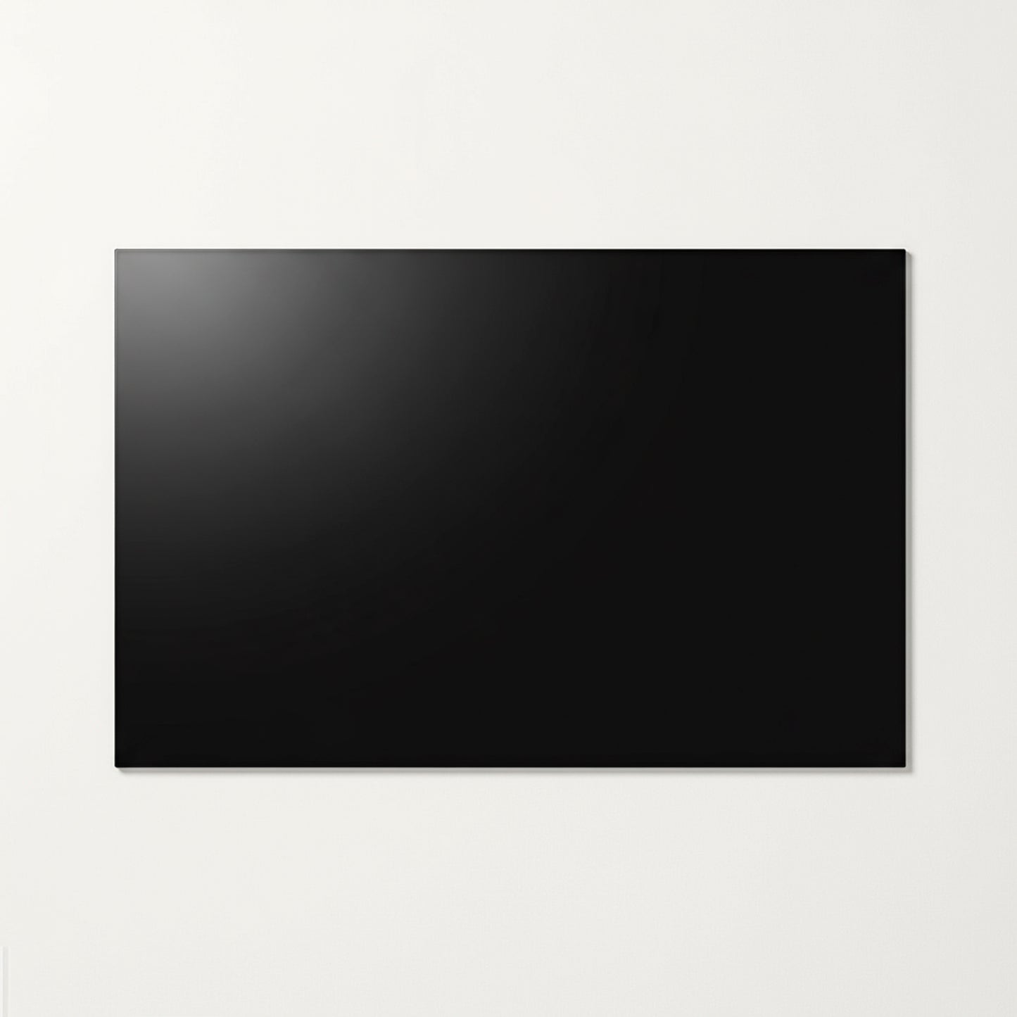 CEYCAPONS Vidrio Templado Rectangular Pintado Negro Absoluto 110x60cm
