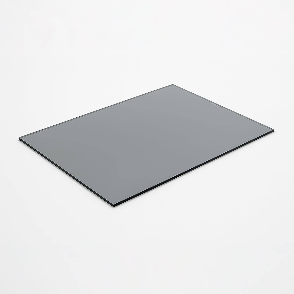 Cubierta Rectangular Vidrio Ahumado Templado 48x34cm