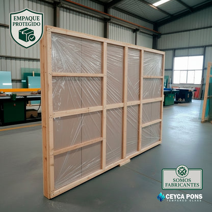 CEYCAPONS Cubierta Rectangular Vidrio Claro Templado 240x130cm