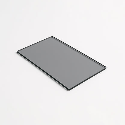 Cubierta Rectangular Vidrio Ahumado Templado 48x34cm