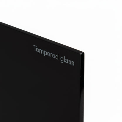 CEYCAPONS Vidrio Templado Rectangular Pintado Negro Absoluto 110x60cm