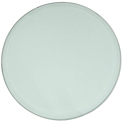 Cubierta Circular Vidrio Claro Templado 100cm Diámetro con borde biselado para protección y estilo elegante.