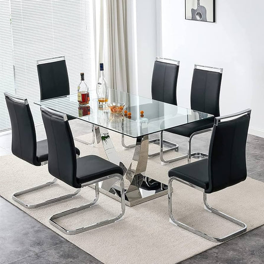 Cubierta Rectangular Vidrio Claro Templado 120x80cm