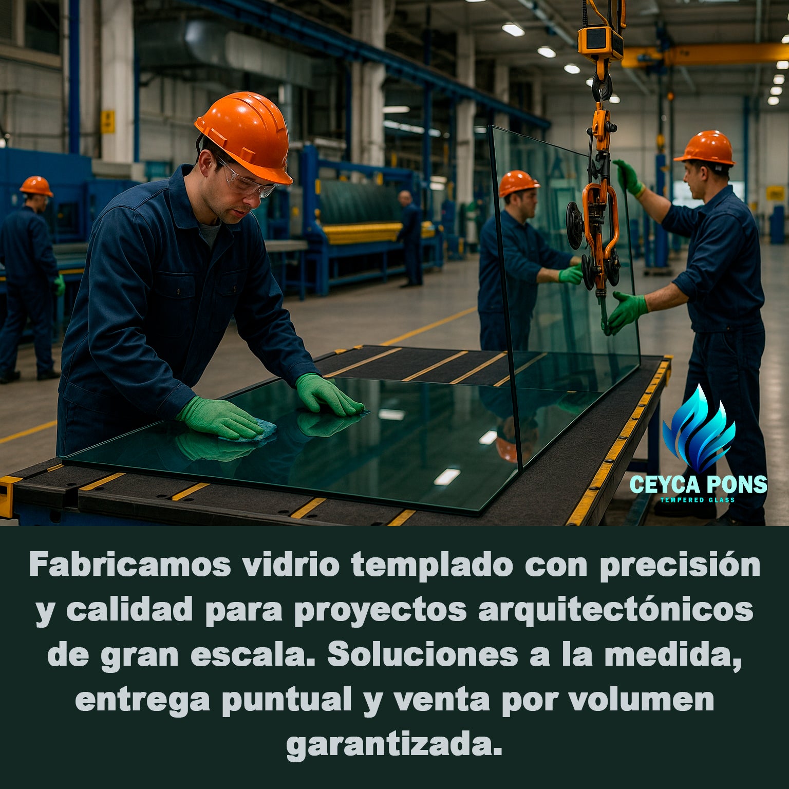 Ceyca Pons Cubierta Cuadrada de Vidrio Templado Claro – Venta por Volumen / Mayoreo