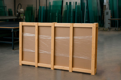 Cubierta Rectangular Vidrio Claro Templado 180x110cm