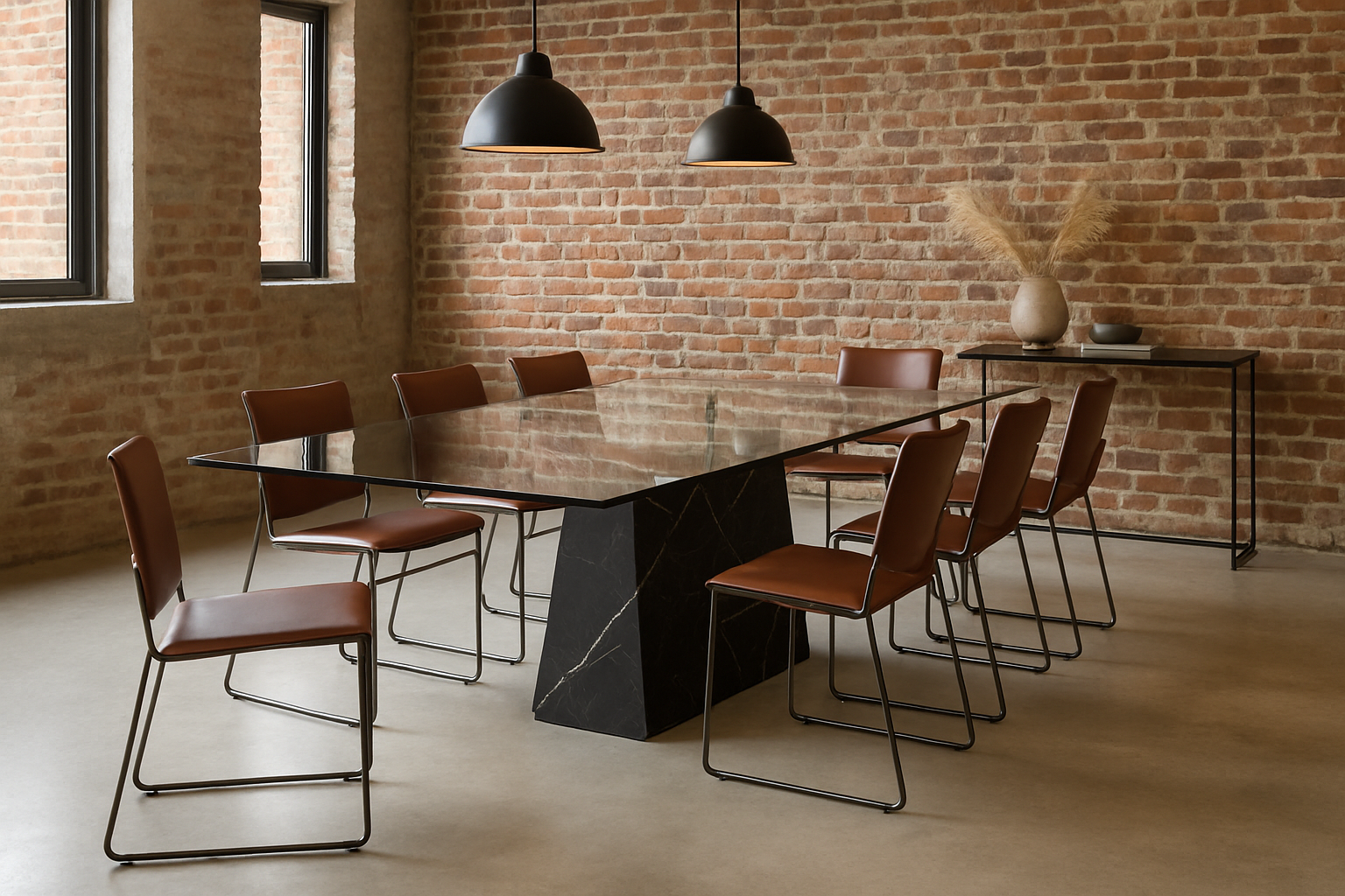 Mesa rectangular lifestyle cuadrada modelo 2