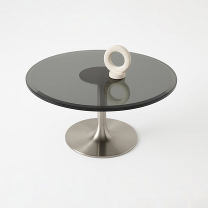 Cubierta Circular Vidrio Ahumado Templado 45cm Diámetro