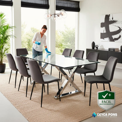 CEYCAPONS Cubierta Rectangular Vidrio Claro Templado 240x130cm